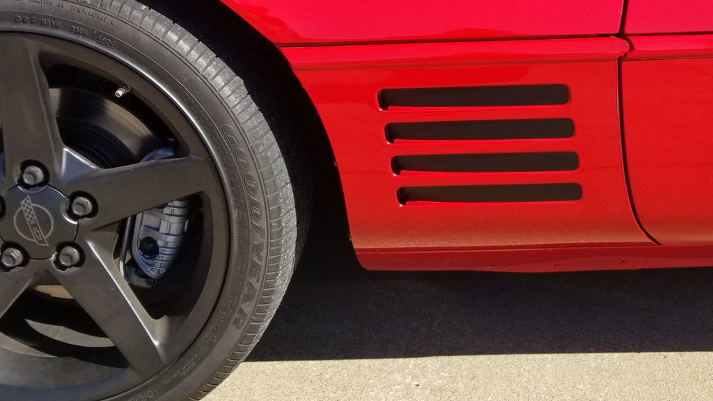 C4 CORVETTE SIDE LOUVER BLACKOUT DECALS fits 1991-1994 left and right