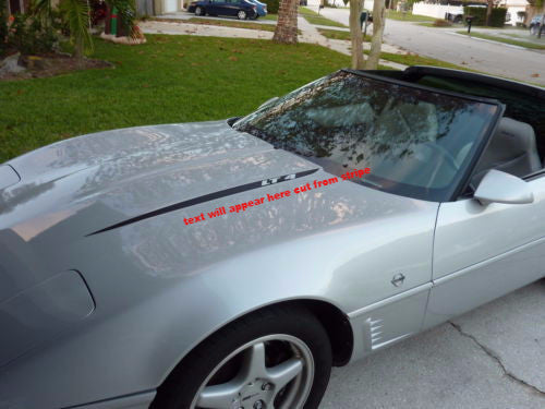 C4 CORVETTE HOOD  STRIPES 84-96
