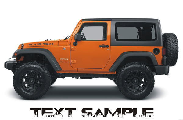 Jeep Hood Decals style 004