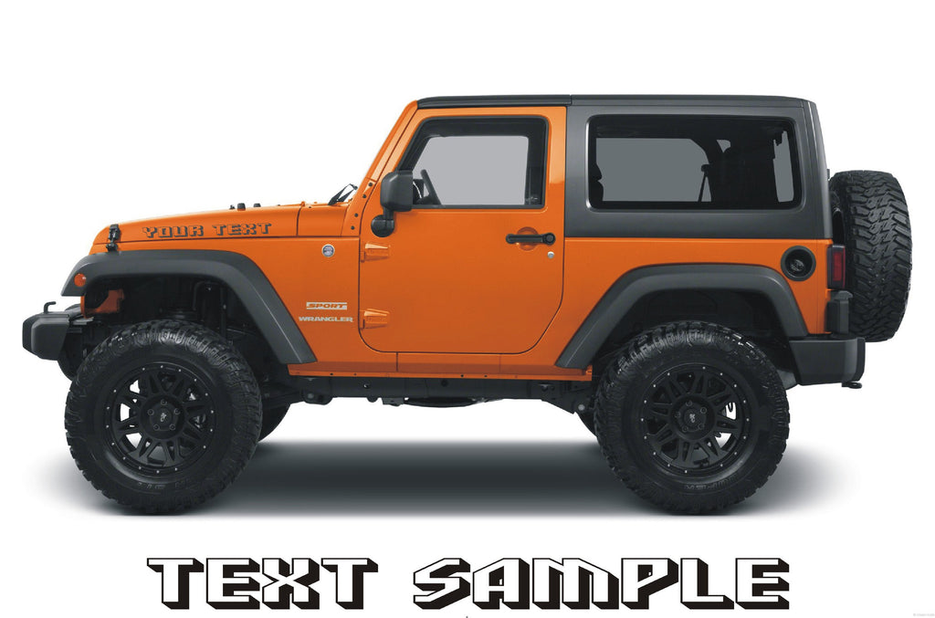 Jeep Hood Decals style 006