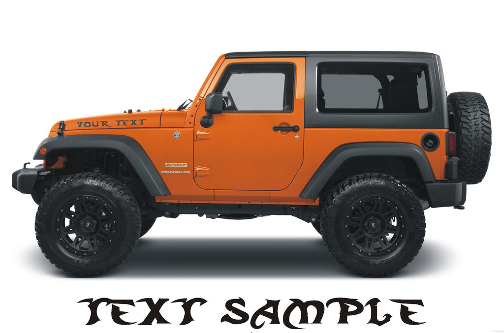 Jeep Hood Decals style 008