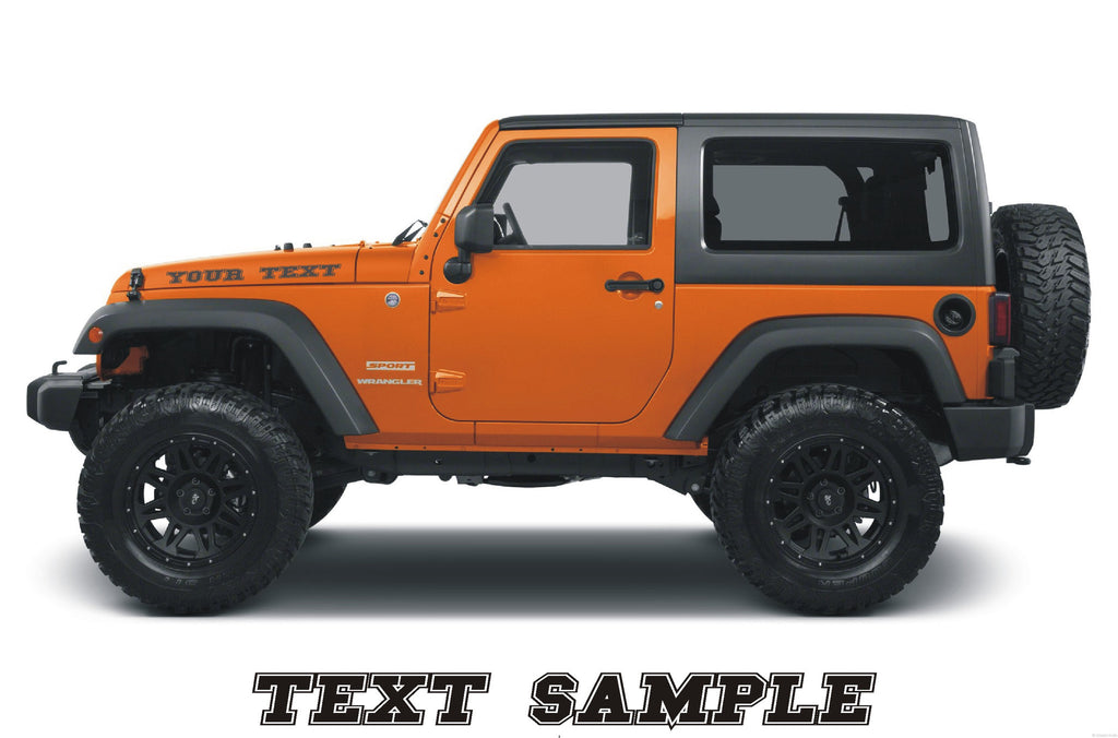 Jeep Hood Decals style 017